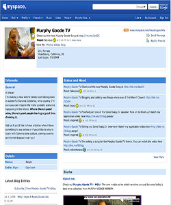 MGtv on Myspace